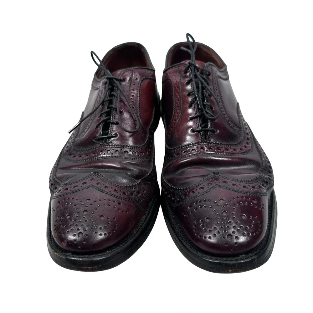 Allen Edmonds Cambridge Shell Cordovan Wingtip Shoes Men’s‎ 10.5 A Reddish Brown